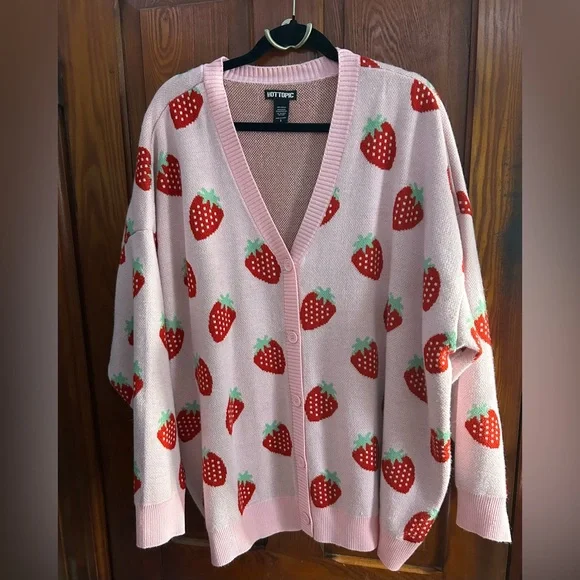 3X - Hot Topic Button-Front Cardigan - Picture 2 of 6